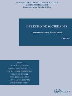 cover image of Derecho de Sociedades